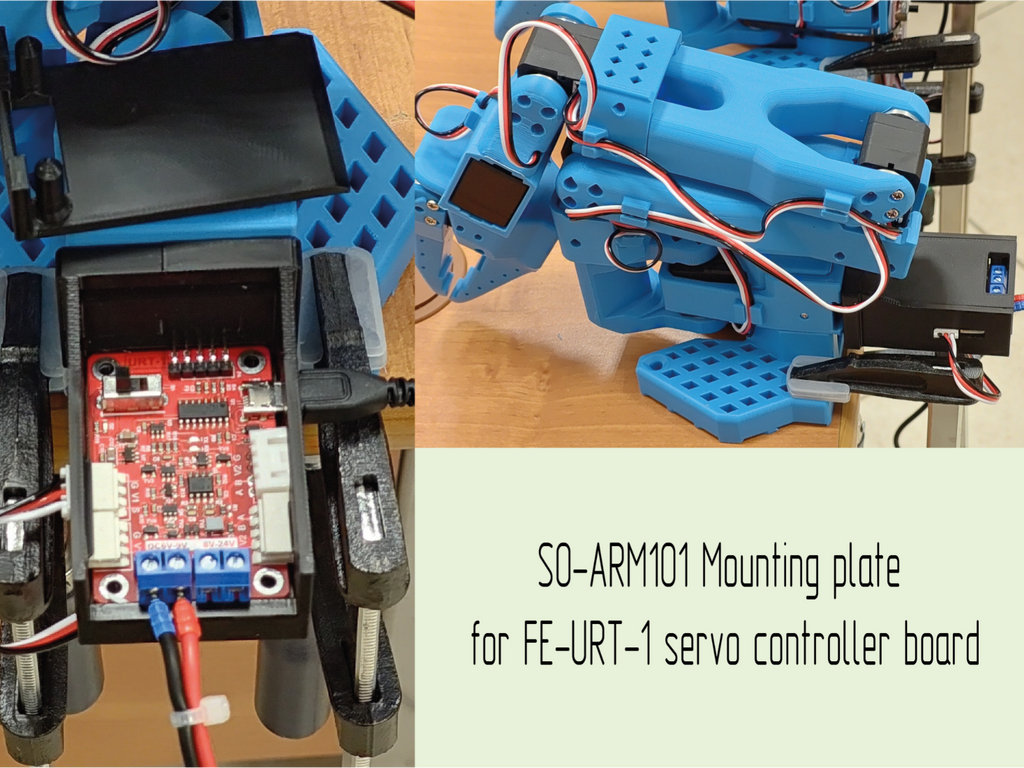 SO-ARM101 Mount for FE-URT-1 controller