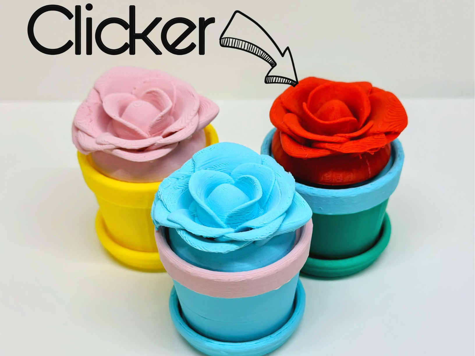 FLOWER fidget clicker toy