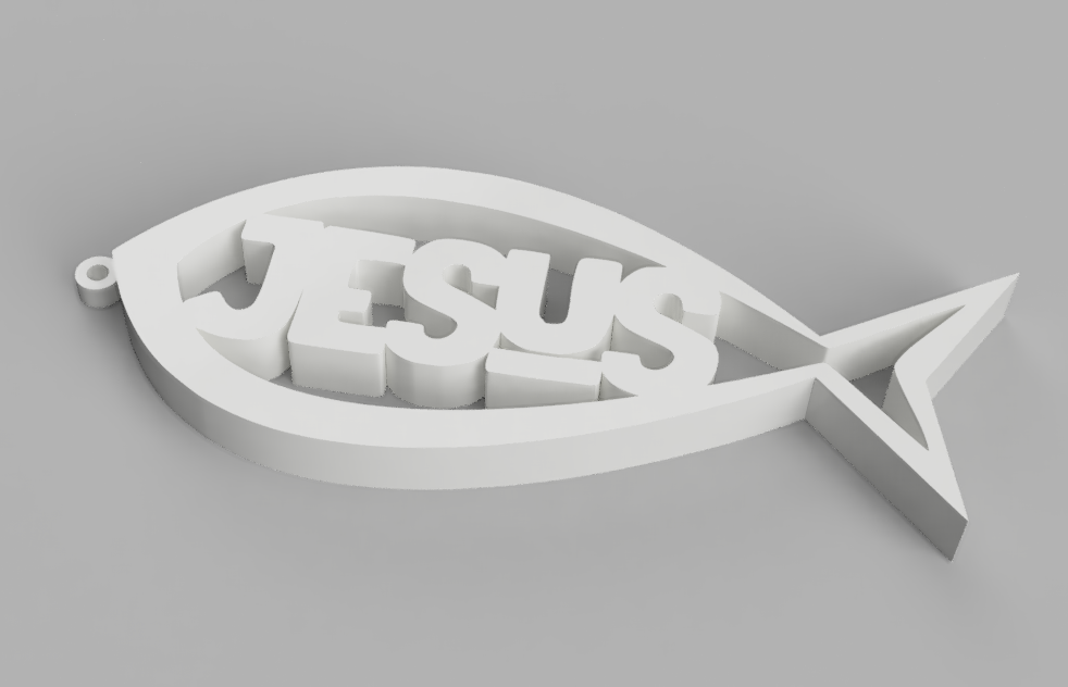Jesus Fish Keychain