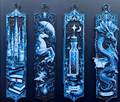 Set 4 Bookmarks Magical Hueforge