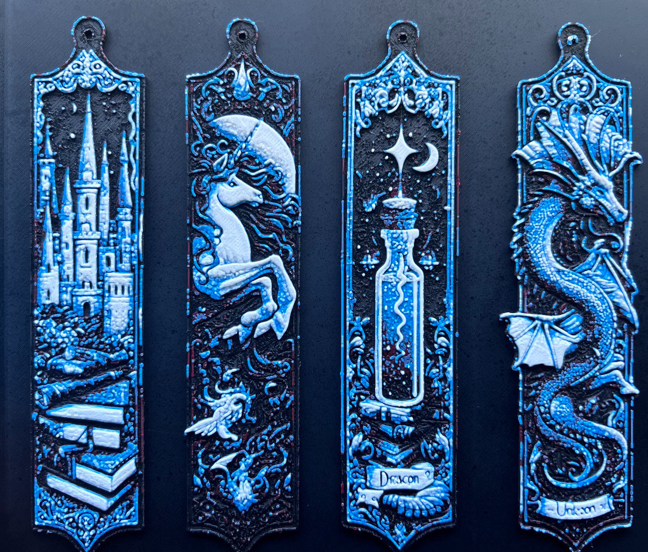 Set 4 Bookmarks Magical Hueforge