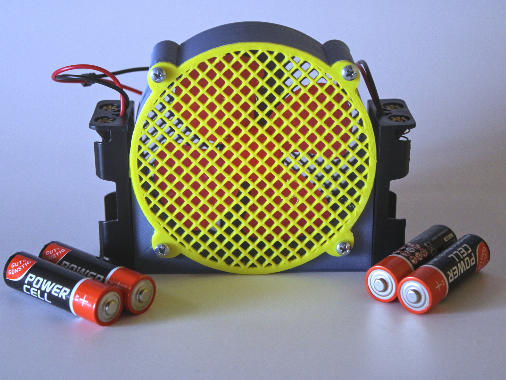 Battery-Powered Cyberpunk Desk Fan