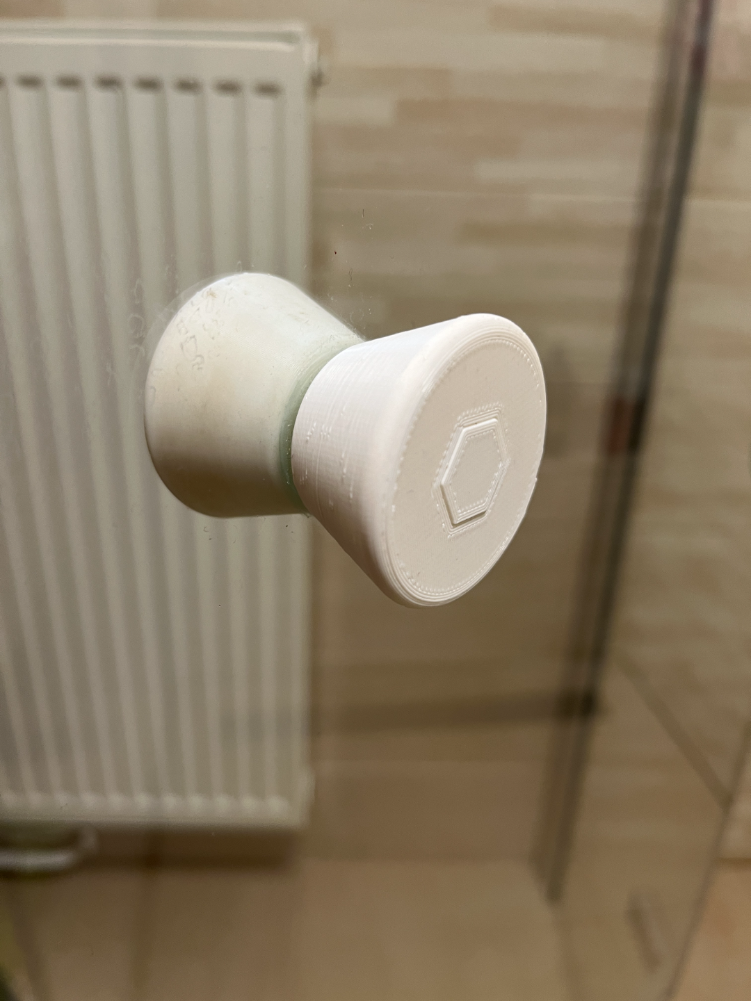 Shower door handle