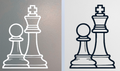 King and a pawn Chess