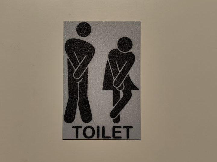 Toilet poster wall art