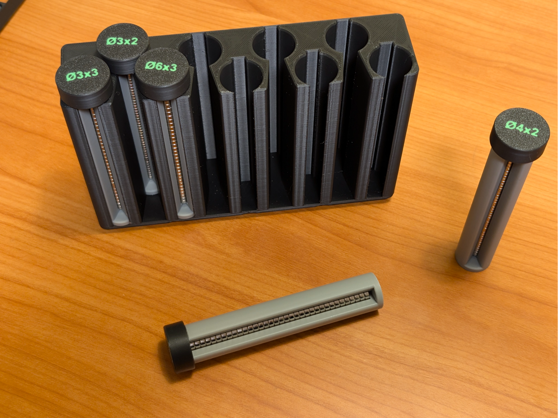 Gridfinity Magnet Tube Holder (for Magnet Tubes)