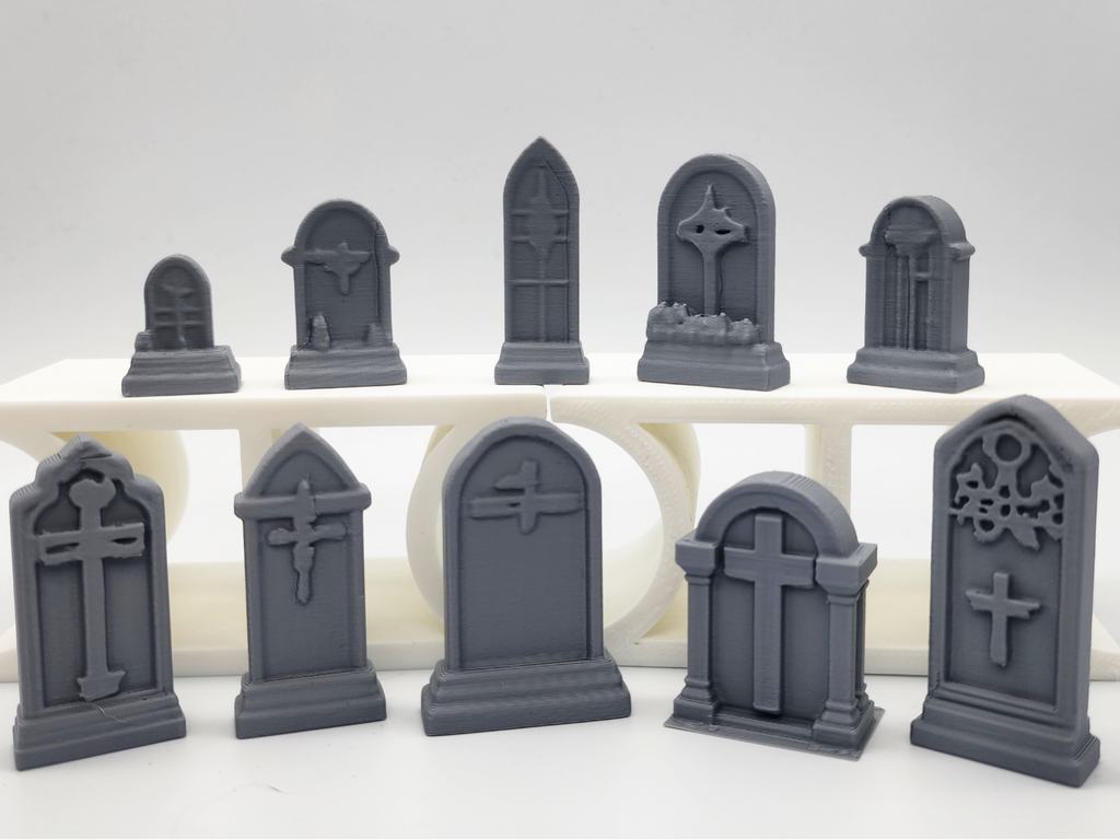 Miniature Tombstone Set (10 Pieces)