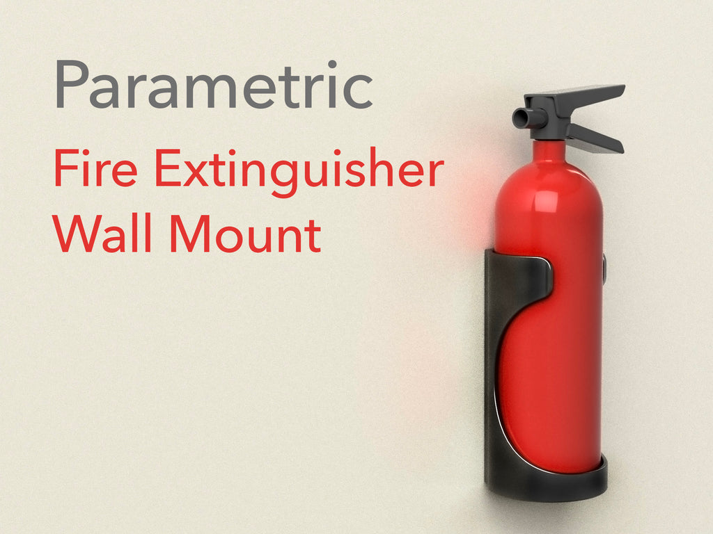 Fire Extinguisher Wall Mount (parametric)