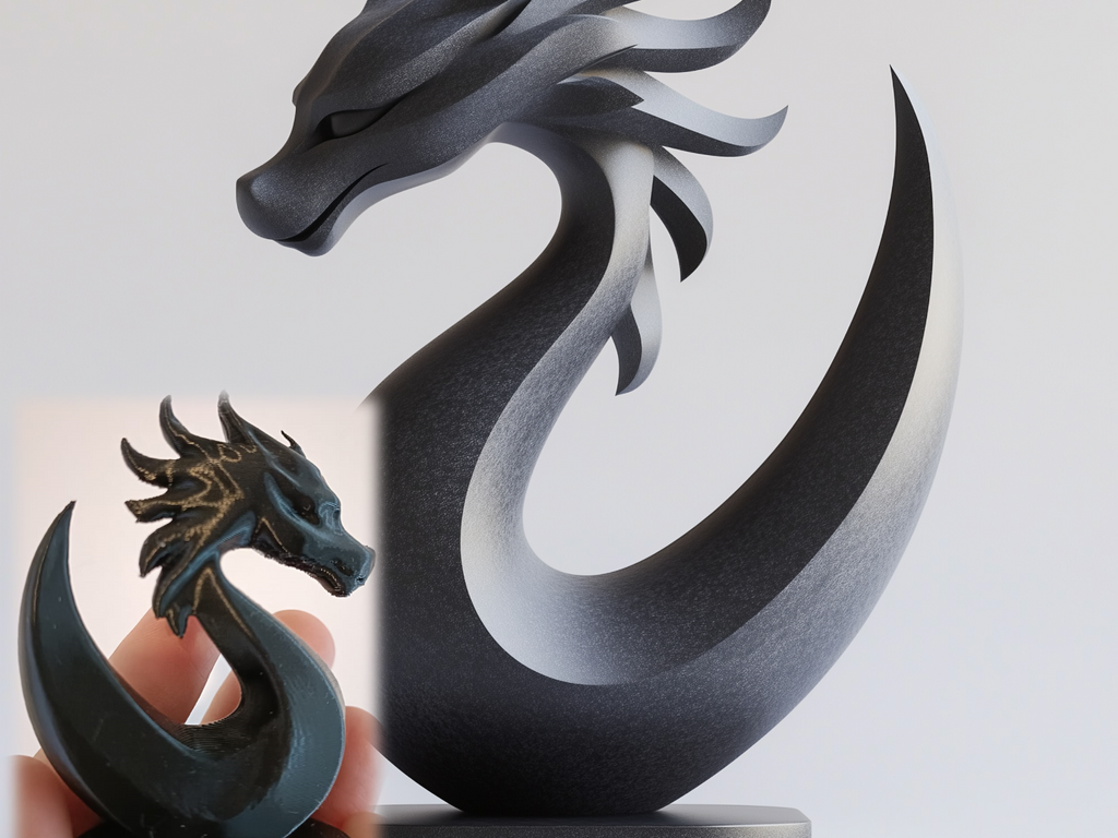 Dragon on Pedestal Sculpture