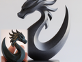 Dragon on Pedestal Sculpture