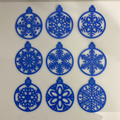 9 Christmas Balls Ornaments For your decor.
