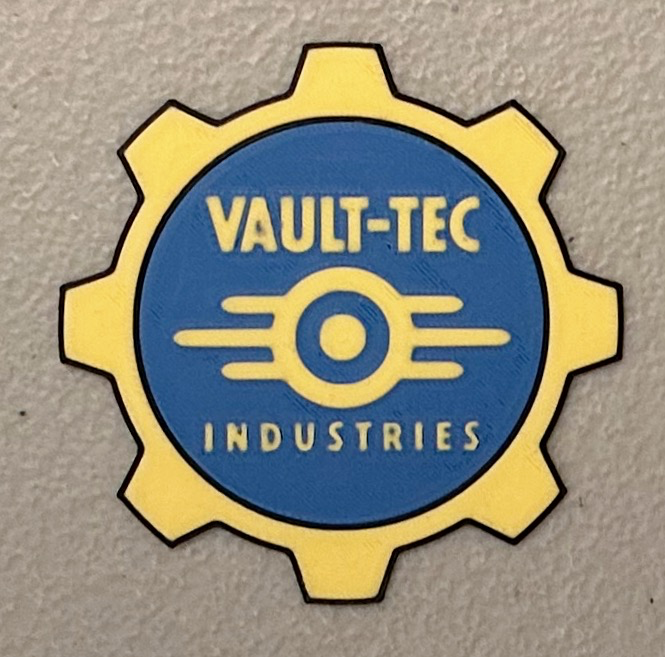 Multicolor Vault-Tec Logo Magnet