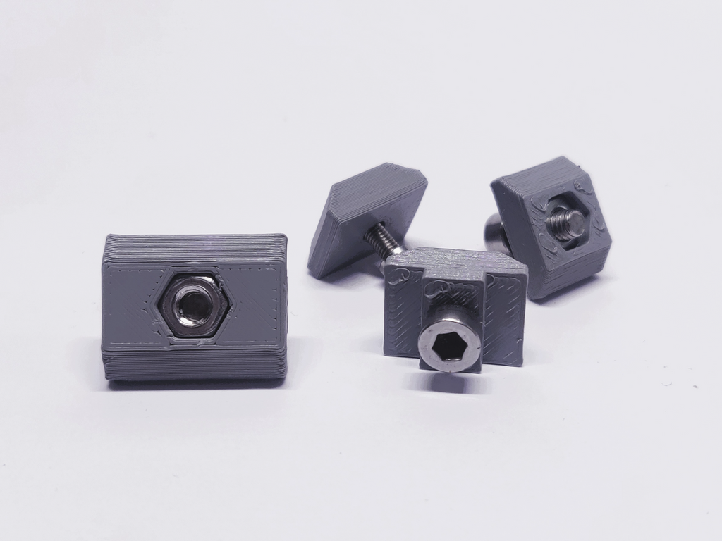 T-nut for 30x30 profile: M5, M4, M3
