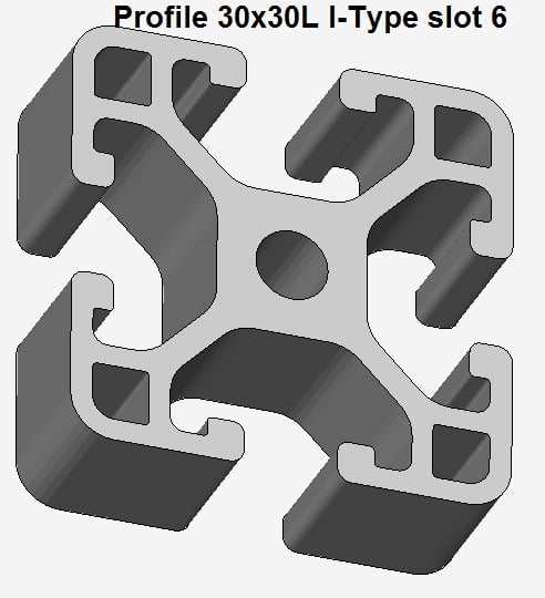 Aluminium Extrusion Profiles, 55 Typs STL files