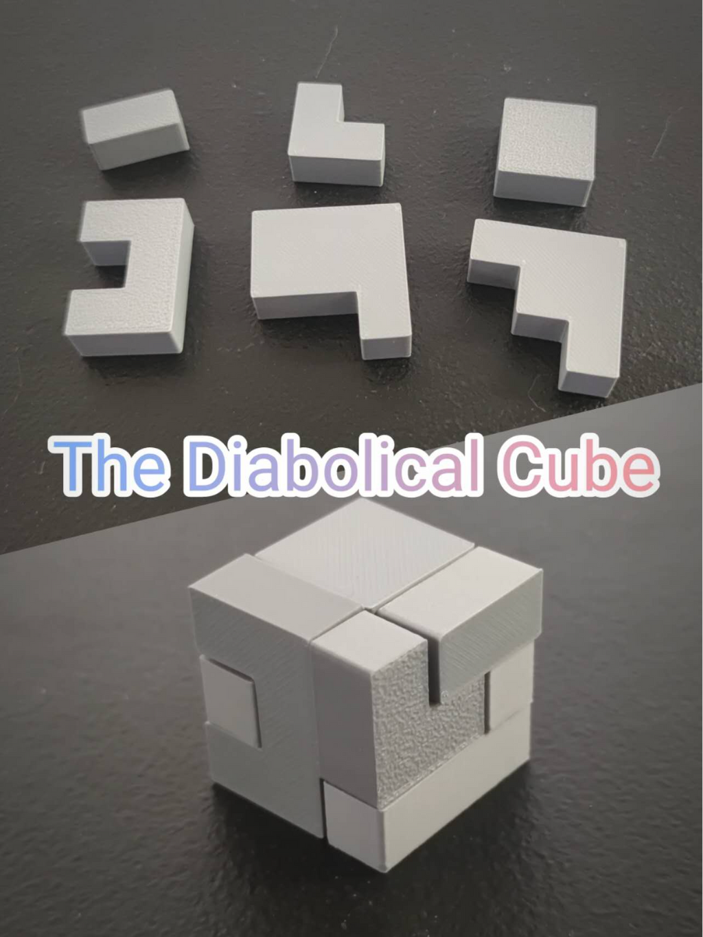 3*3*3 6-Piece Diabolical cube