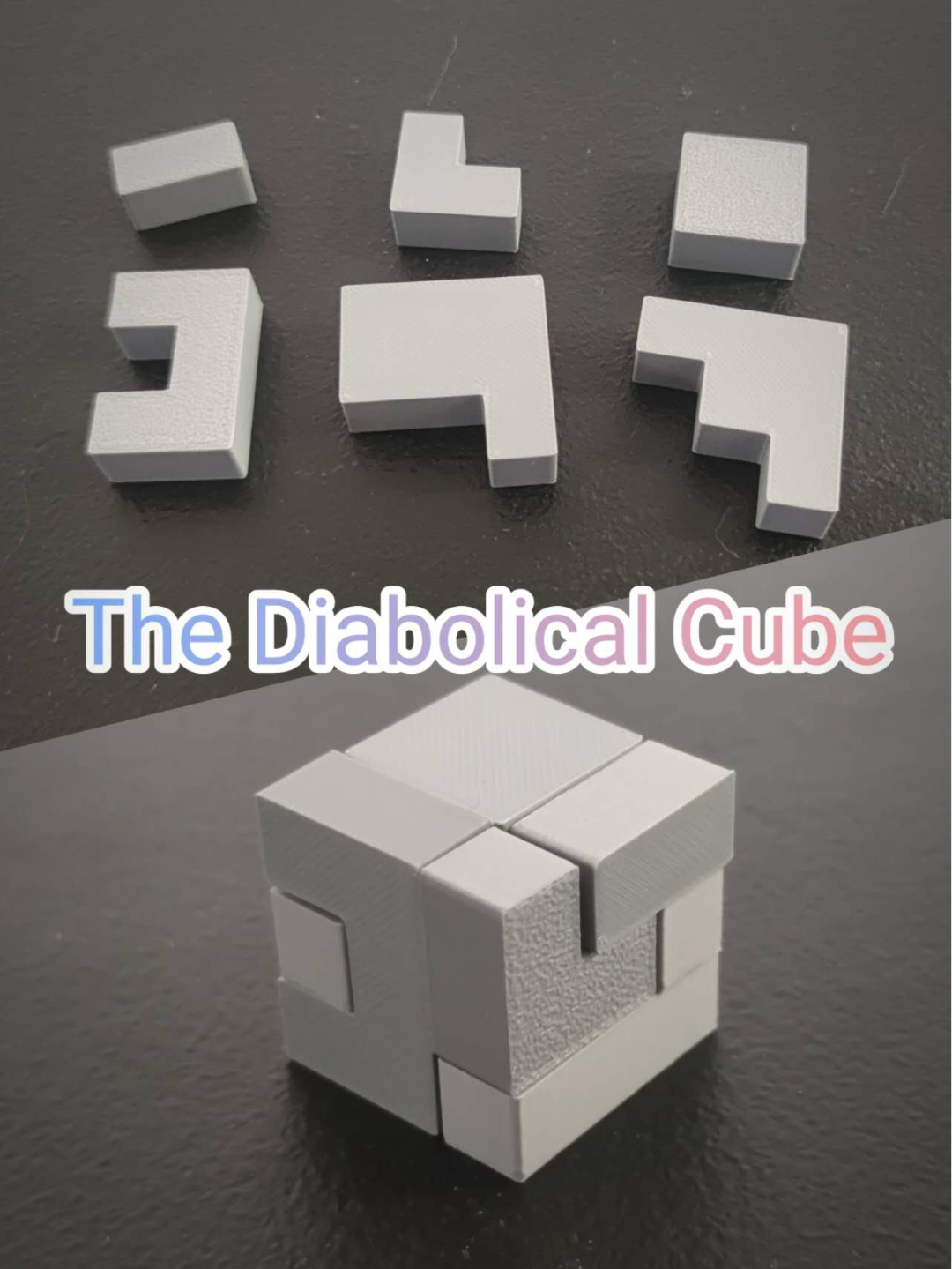 3*3*3 6-Piece Diabolical cube