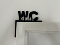 WC Gäste Bad Schild