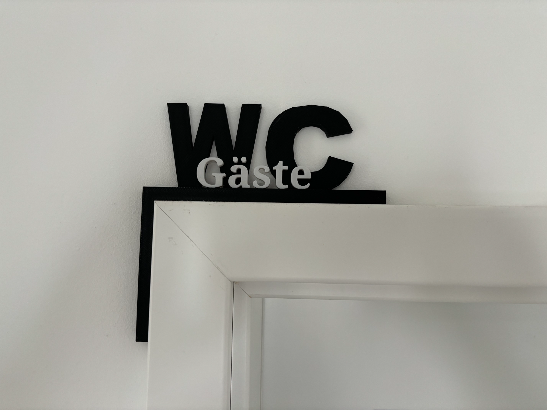WC Gäste Bad Schild