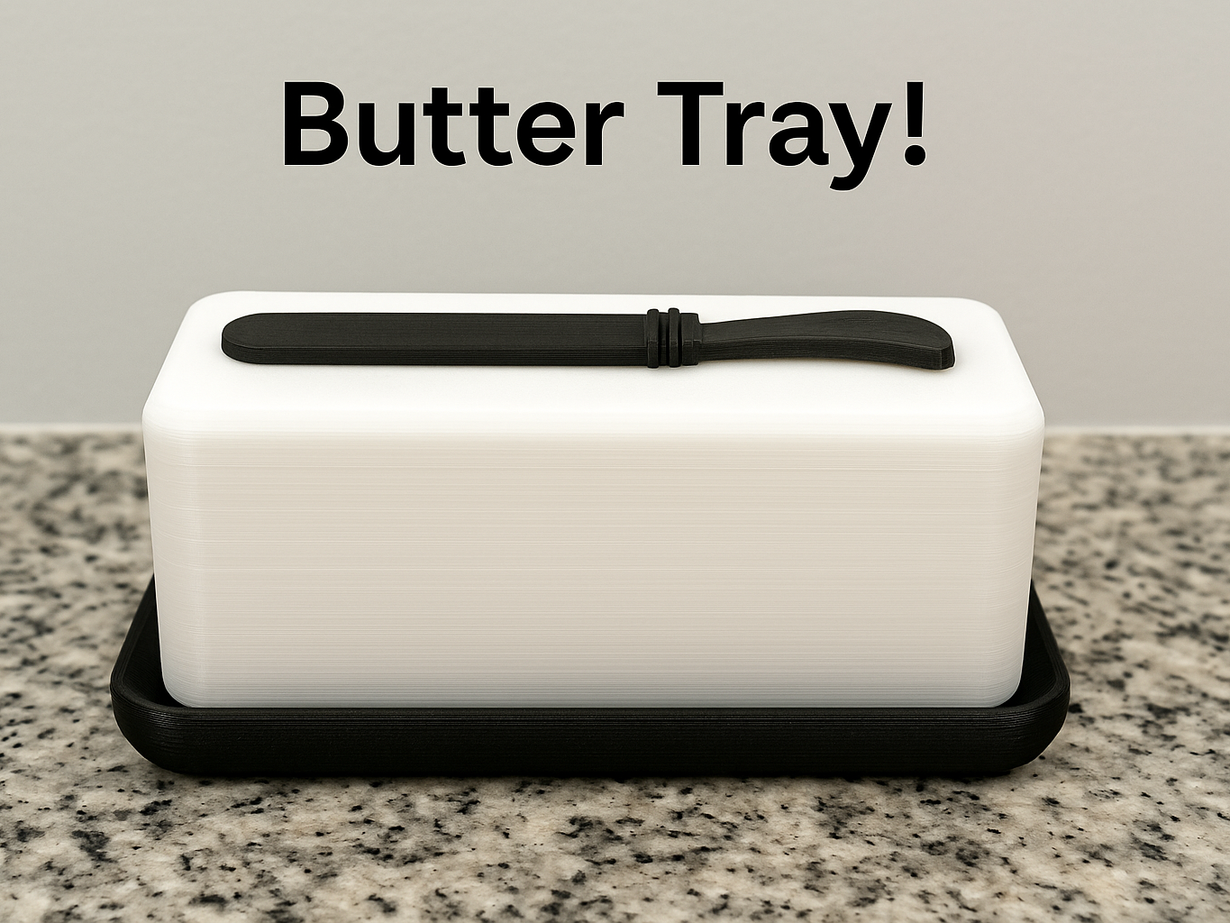 Butter Tray and Knife Combo