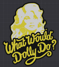 Dolly Parton Oversized Coaster