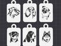dogs set 4 keychains/charms(free commercial)