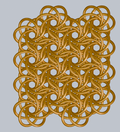 Moorish Rose weave Parametric Chainmail