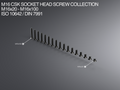 M16 CSK Socket Head Screw Collection M16x20-x100