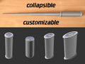 customizable collapsible wand / sword