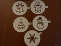 Christmas Coffee Stencils - Cappuccino