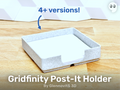 Gridfinity Post-It Holder - Easy to use clean look
