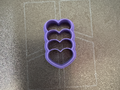 Stacked heart clay cutter *sharp edge*