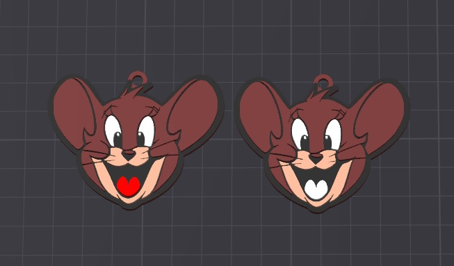 cartoon character , jerry keychain / necklace charm (free for commercial use)