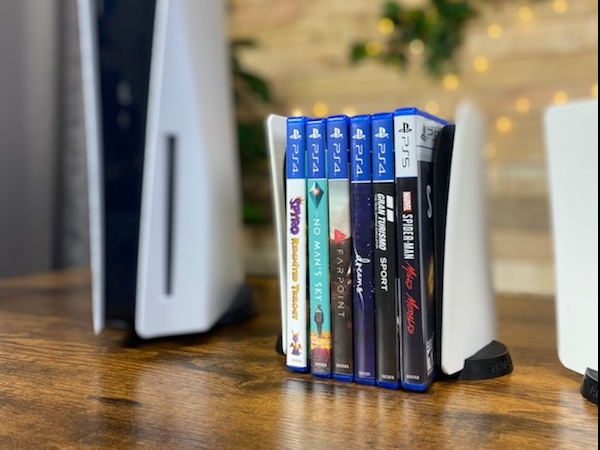 PS5 Video Game Organizer Bookends