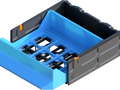 GEN2 2x1 Gridfinity Magnet Double Drawer - MINI