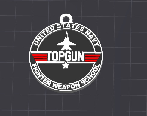 top gun keychain/necklace charm(free commercial)