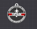 top gun keychain/necklace charm(free commercial)