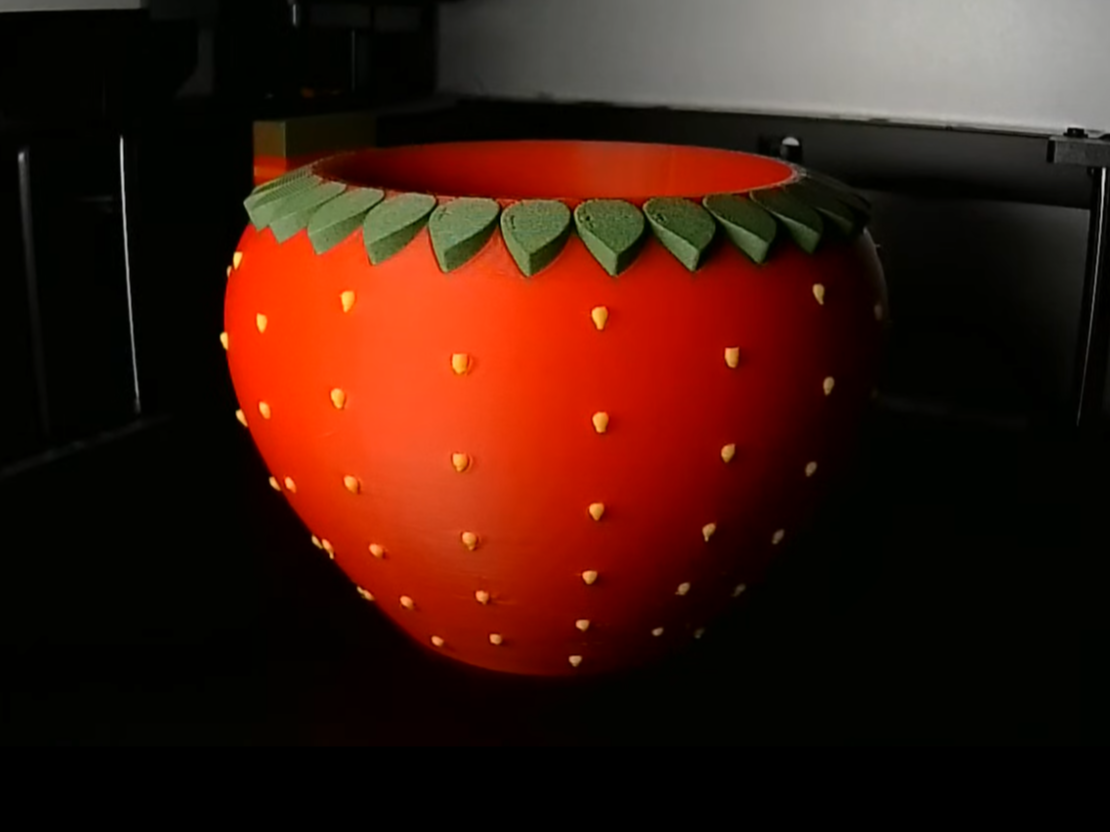 Strawberry flowerpot | Erdbeer Blumentopf