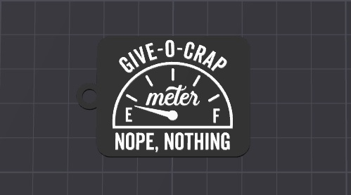 crap-meter keychain/necklace(free commercial)