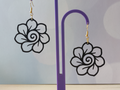 Pendiente Flor Espiral