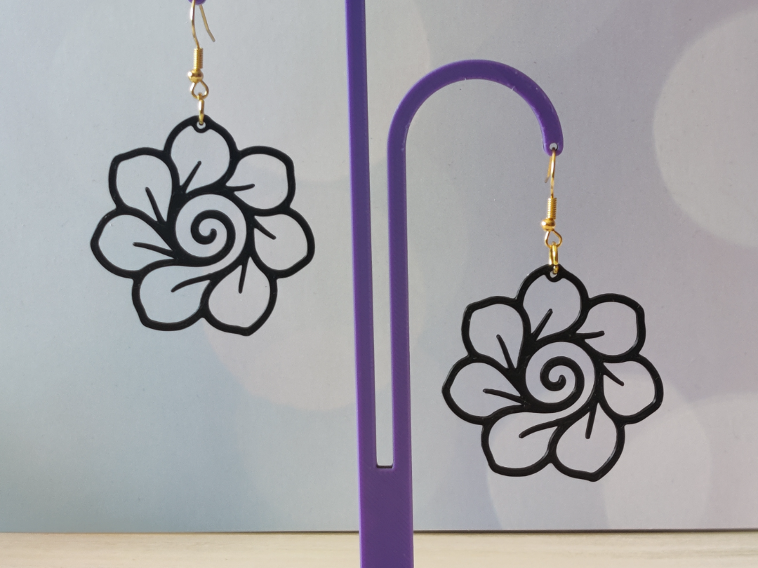 Pendiente Flor Espiral