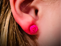 Magnetic Rose Earrings