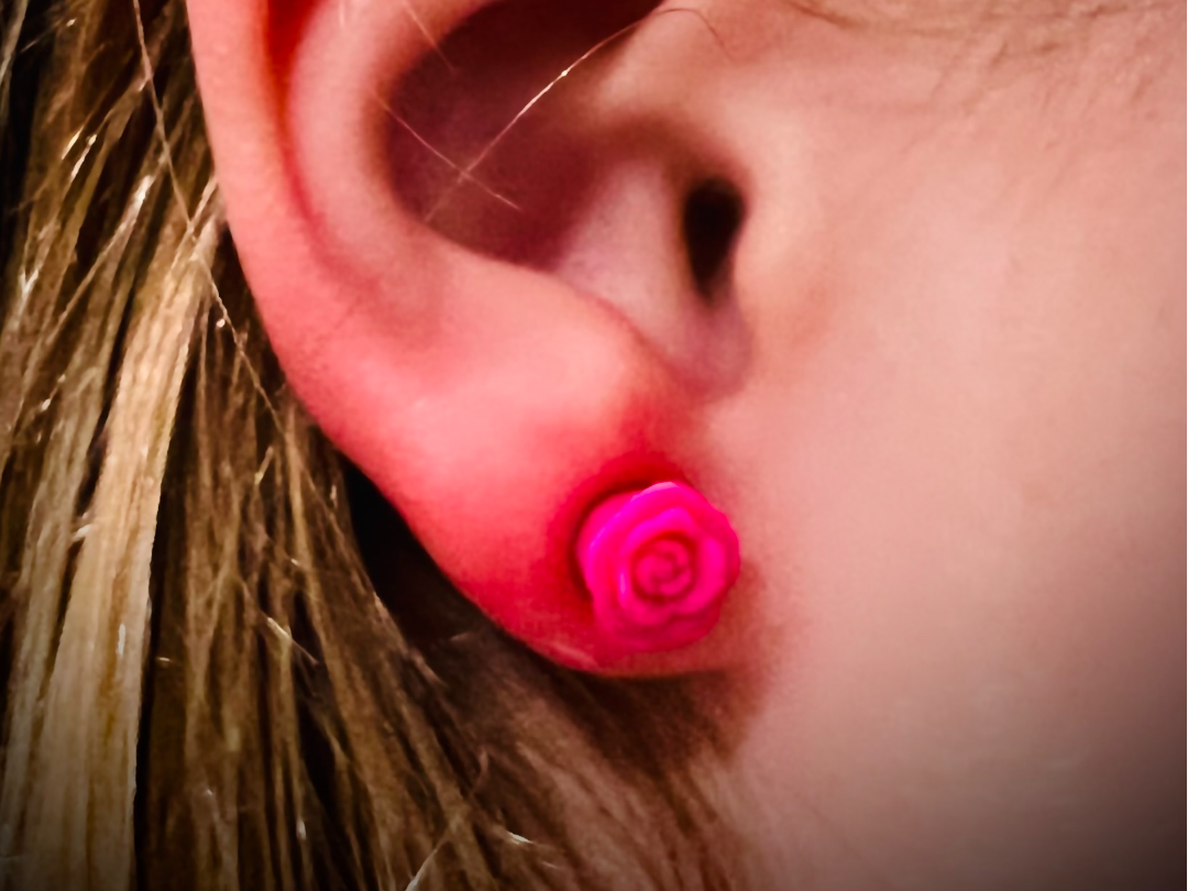 Magnetic Rose Earrings