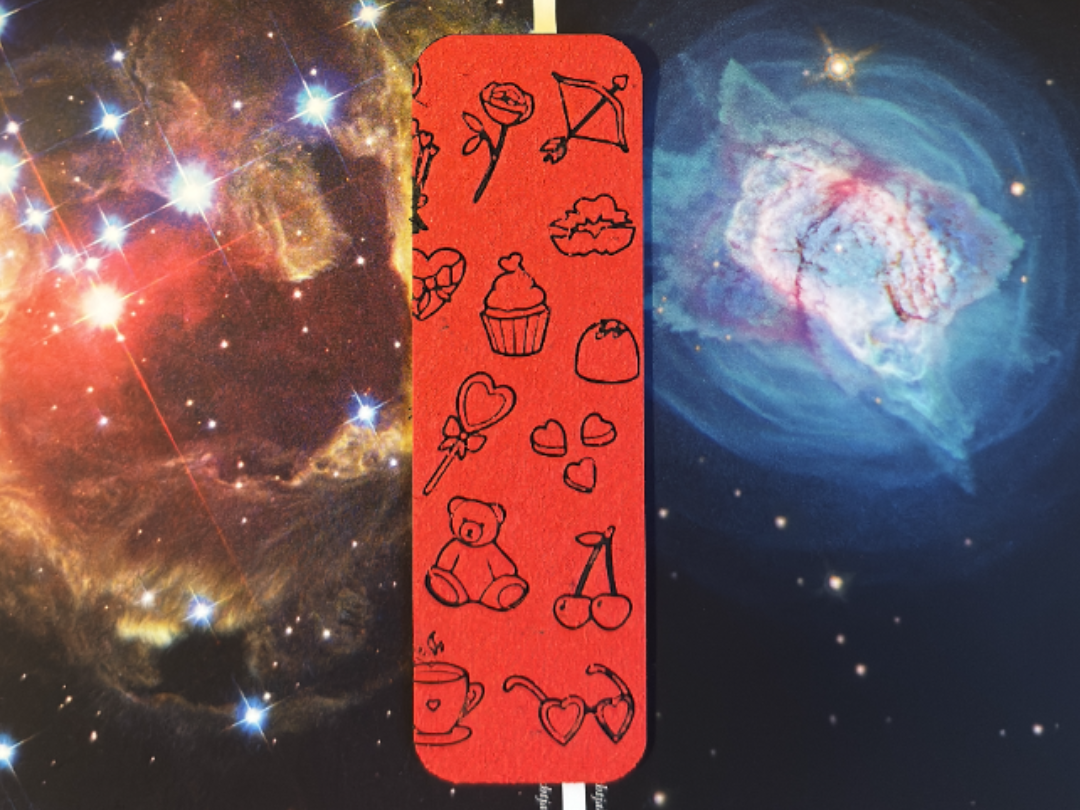 Valentines Day minimalistic Bookmark Hueforge