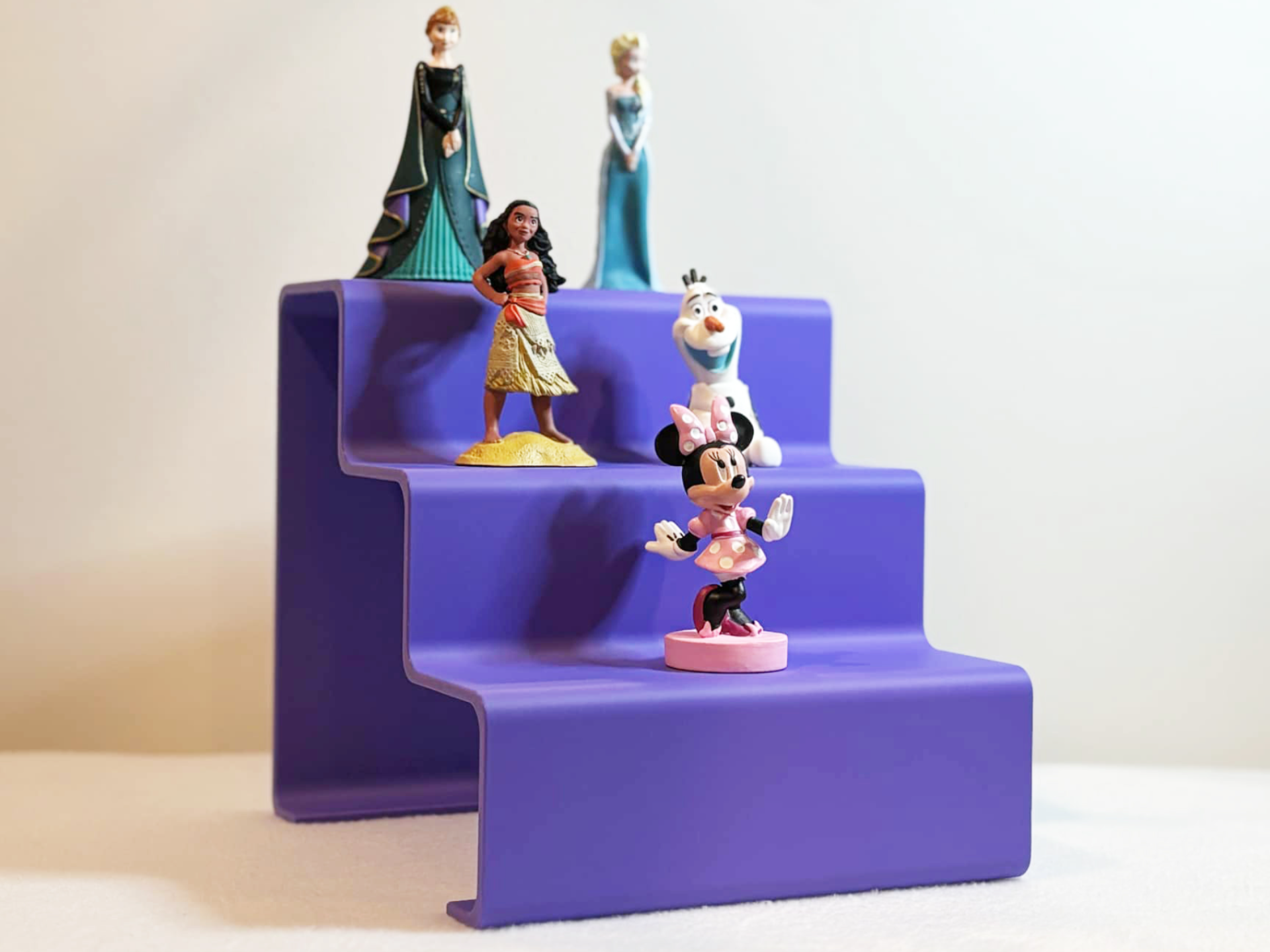 Small three tier display shelf