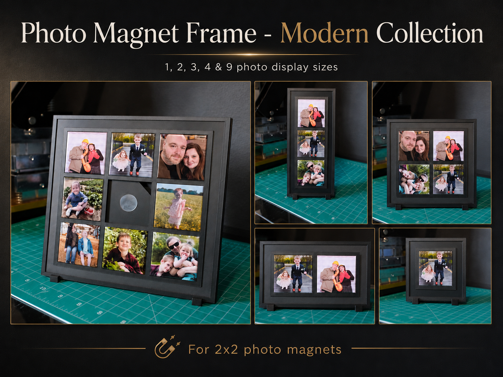 Modern 2x2 Photo Magnet Frame Collection