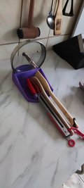 Spatula and pot lid holder
