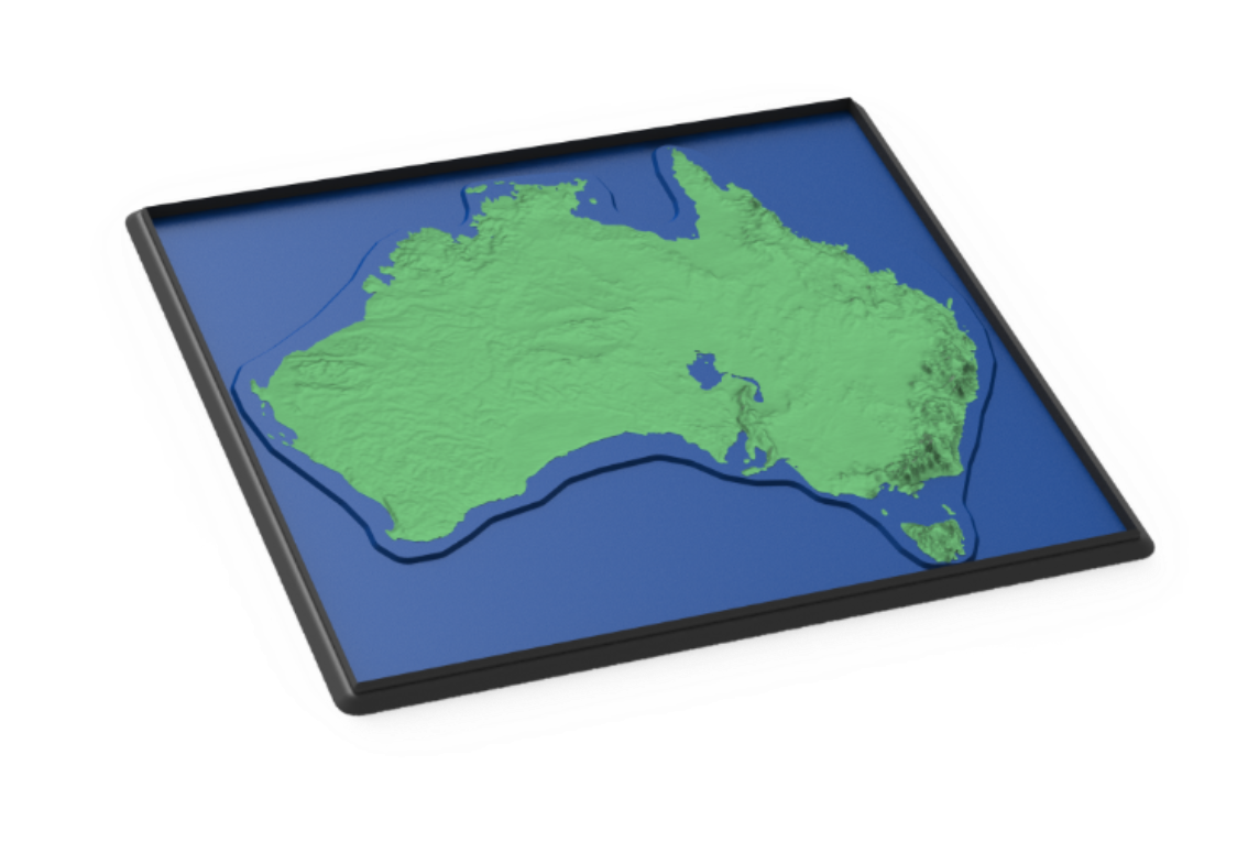 Australian Geography Relief