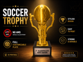 Roman Style Soccer Trophy