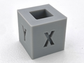 Calibration cube for tolerance check