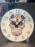 mexico skull hueforge clock face